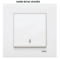 Viko Karre/Meridian Beyaz/Krem Vavien Veavien Anahtarı Krem - Meridian Çerçeveli