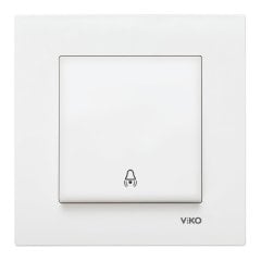 Viko Karre/Meridian Beyaz/Krem Zil Anahtarı