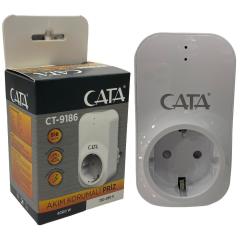 Cata Akım Korumalı Tekli Topraklı Priz ct-9186