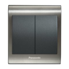 Viko Panasonic Thea Blu Inox Füme Komütatör Siyah