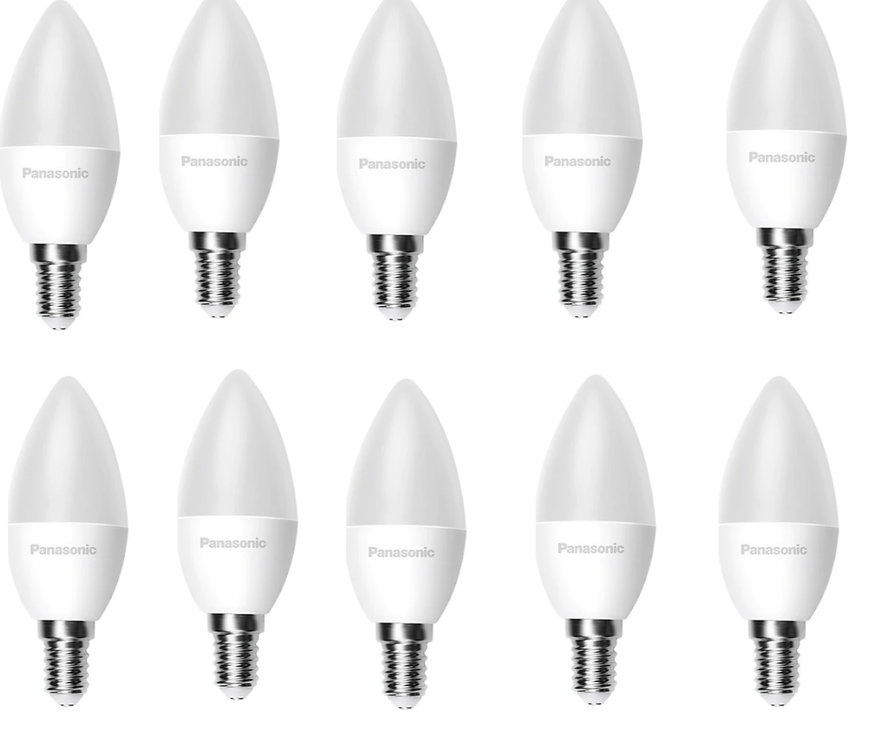 Panasonic 5W Led B0uji Ampul Beyaz Sarı Işık E14 Duy 10lu Paket Sarı