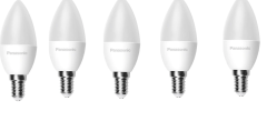 Panasonic 5W Led Buji Ampul Beyaz Sarı Işık E14 Duy 5li Paket Sarı
