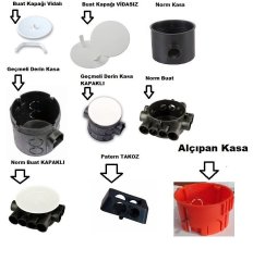 Geçmeli Derin Kasa - Buat - Dirsek - Muf - Buat Kapağı 14 Lük Muf