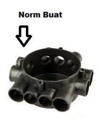 Geçmeli Derin Kasa - Buat - Dirsek - Muf - Buat Kapağı 14 Lük Muf