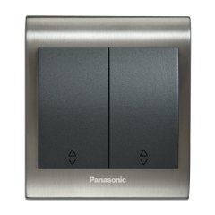 Viko Panasonic Thea Blu Inox Füme Komütatör Vavian Füme