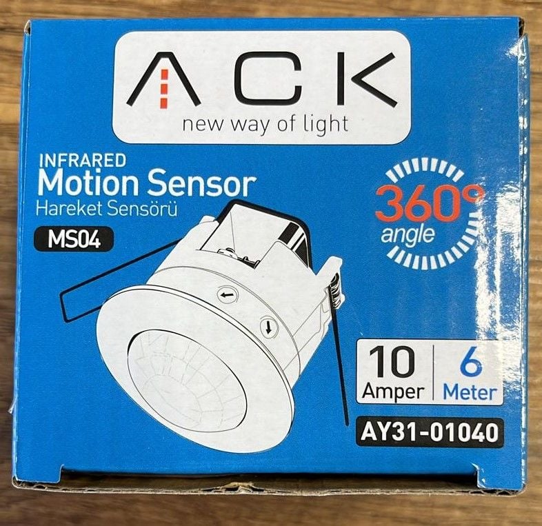 Hareket Sensörü 360 derece ack sıva altı