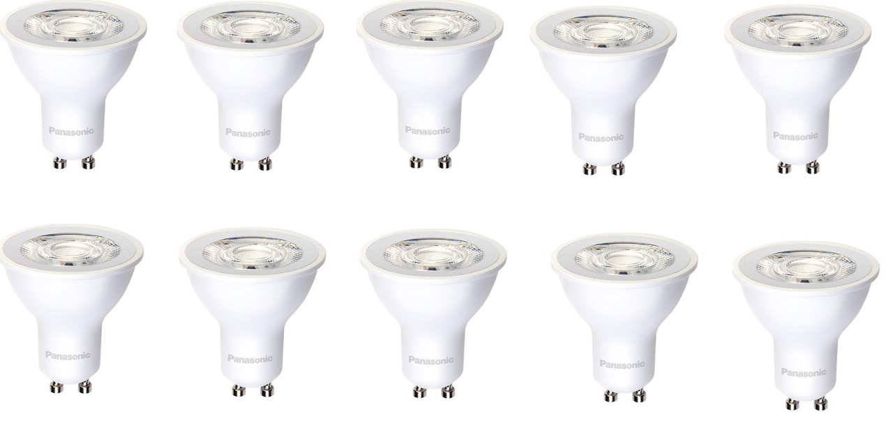 Panasonic 6W Led Ampül Beyaz 6500k Günışığı 4000k Gu10 10lu Paket Beyaz