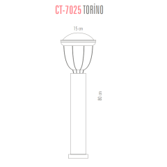 Cata Torino Bahçe Armatürü E27 Duylu Ct-7025
