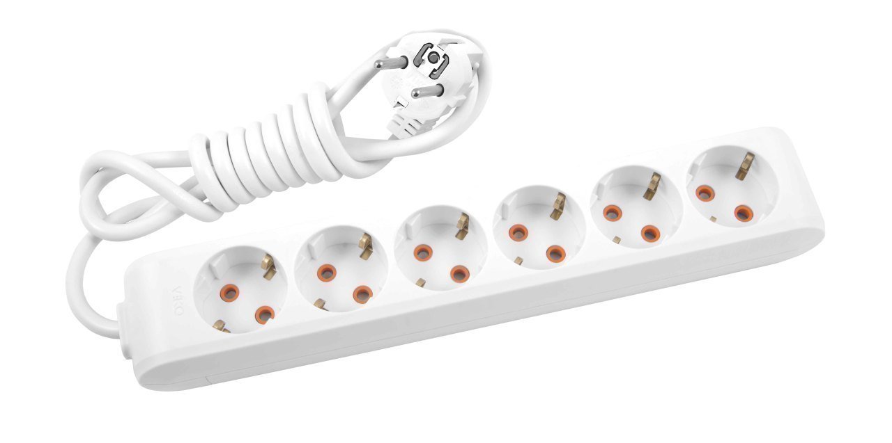 Viko Multi-let Anahtarlı(sız) Grup Priz Uzatma 2li 3lü 5li 6lı 6lı - 2 Metre