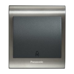 Viko Panasonic Thea Blu Inox Füme Zil Anahtarı Siyah