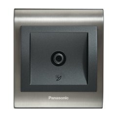 Viko Panasonic Thea Blu Inox Füme Uydu F Konnektörlü Füme