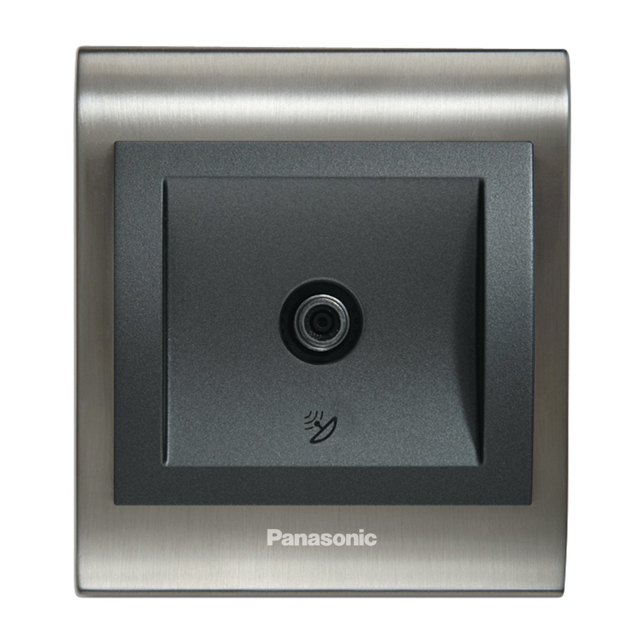 Viko Panasonic Thea Blu Inox Füme Uydu F Konnektörlü Siyah