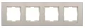 Viko Novella Eloxal Bronz Dörtlü Çerçeve - 92192304