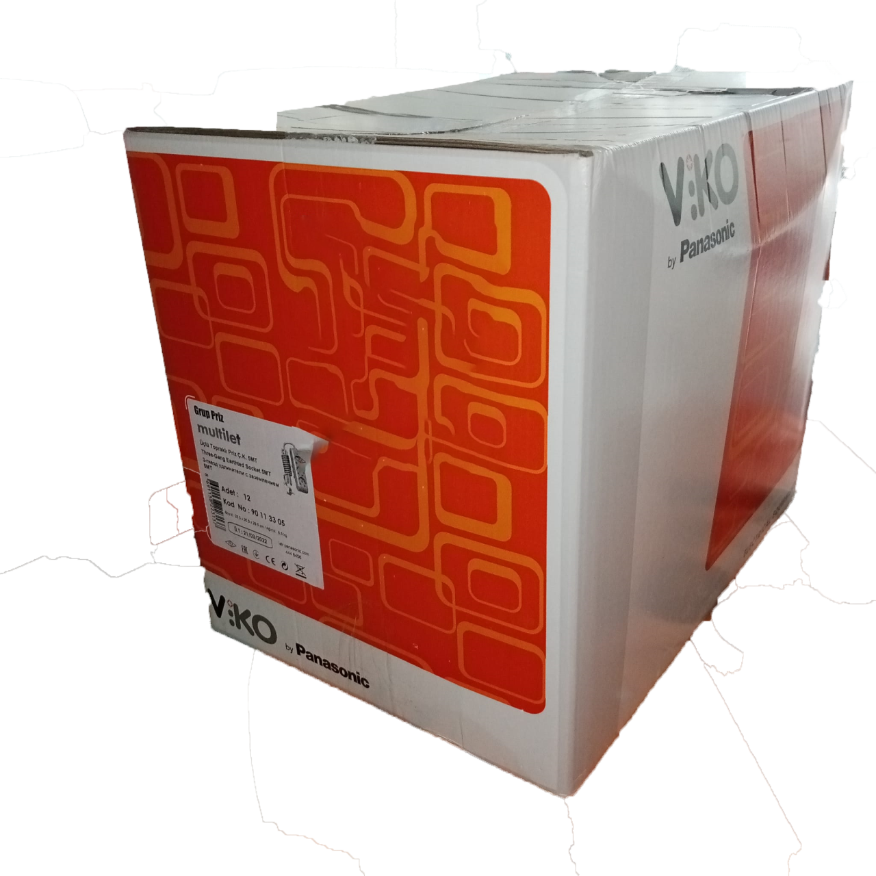 Viko Multi-let Üçlü 3 Metre Grup Priz Klemensli (12li Paket)