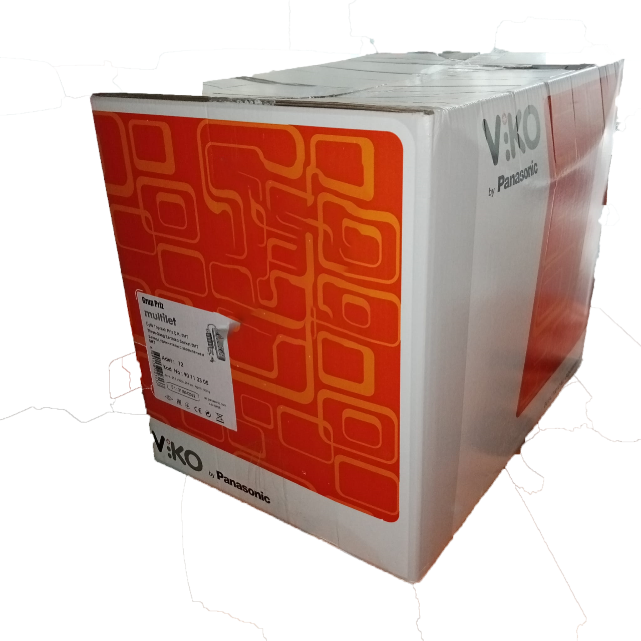 Viko Multi-let Üçlü 5 Metre Grup Priz Klemensli (12li Paket)