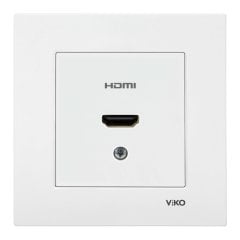 Viko Karre Beyaz HDMI Konnektör Prizi ÇERÇEVELİ