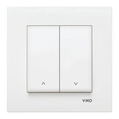 Viko Karre/Meridian Beyaz/Krem Jaluzi Kumanda Anahtarı