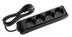 Viko Multi-let Siyah Renk Klemensli Grup Prizler 4lü - 2 Metre