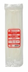 Plastik Beyaz Kablo Bağı 4.8mmx400mm Cırt Pemsan-100 adet