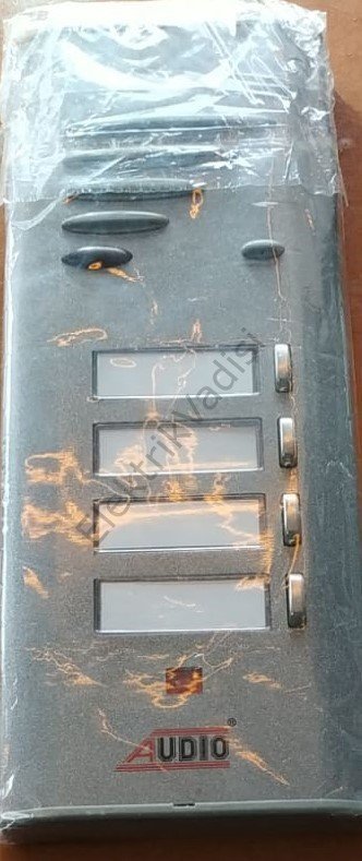 Audio Tek Sıra 4 lü Sesli Görüntüsüz Hoparlörlü Zil Butonu Paneli