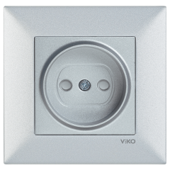 Novella/Trenda Füme Topraklı Priz Viko Artline Trenda Çerçeveli