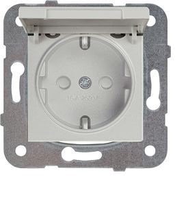 Viko Artline Novella GÜMÜŞ Renk Anahtar ve Priz Çeşitleri Topraklı Priz Kapaklı