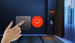 Viko Artline Novella S Dokunmatik Slider RLC 60W-300W Füme