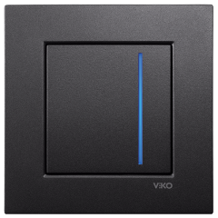 Viko Artline Novella S Dokunmatik Slider RLC 60W-300W Füme