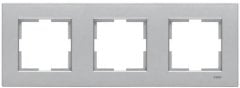 Viko Artline Novella GÜMÜŞ Renk Anahtar ve Priz Çeşitleri Üçlü Çerçeve